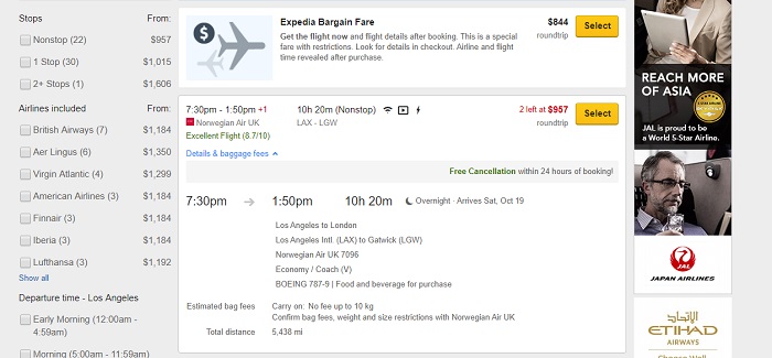 expedia fees