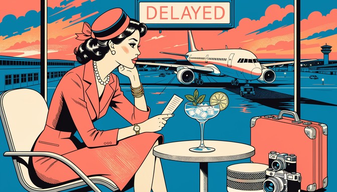 Modern airport for worldwide travel