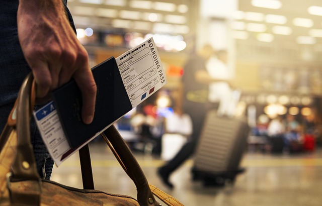 Boarding pass for airline travel